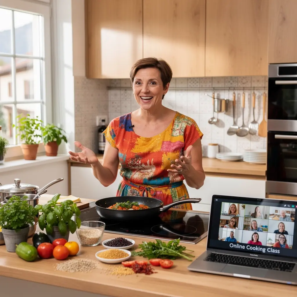 Ein bunter Teller mit frischem Gemüse und magerem Fleisch, dekorativ angerichtet.