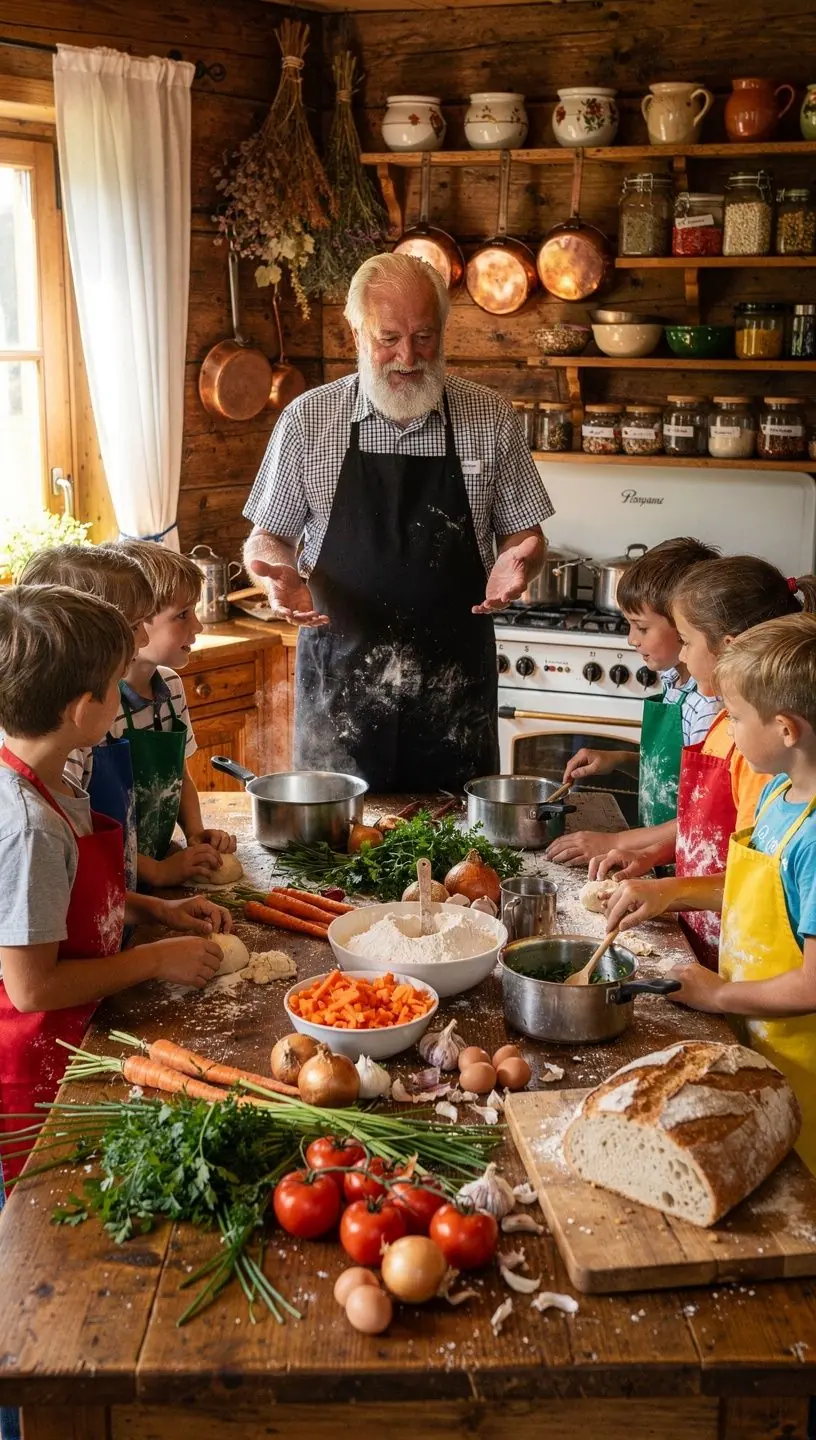 Eine bunte Auswahl an frischem GemГјse auf einem Holztisch, bereit fГјr die Zubereitung gesunder Gerichte.